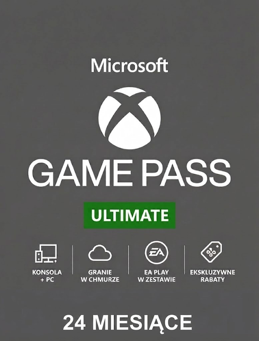 XBOX GAME PASS ULTIMATE 24 MIESIĄCE EA PLAY + LIVE GOLD + CORE